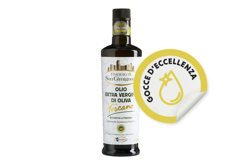 Olio extra vergine di oliva IGP Toscano prodotto nel nostro Frantoio di San Gimignano