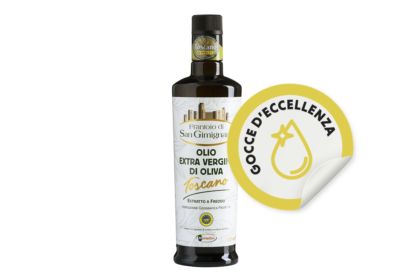 Olio extra vergine di oliva IGP Toscano prodotto nel nostro Frantoio di San Gimignano